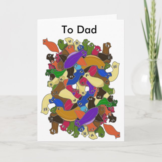 Cartão De Festividades Vermes Plantários Loucos (Frente)