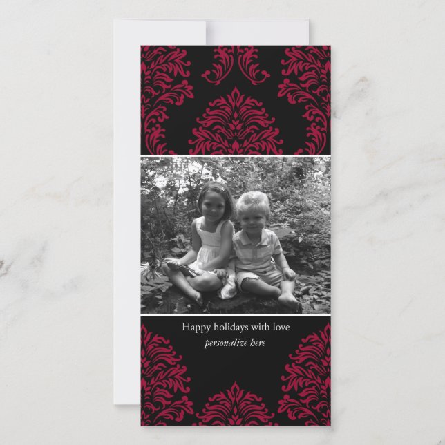 Cartão De Festividades Vertical 1-photo card (Frente)