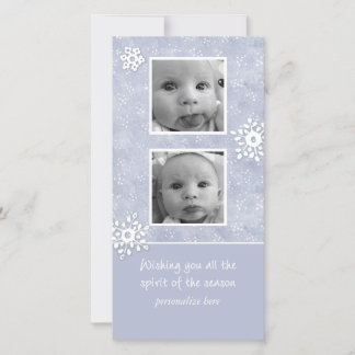 Cartão De Festividades Vertical 2-photo card