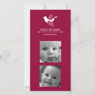 Cartão De Festividades Vertical 2-photo card