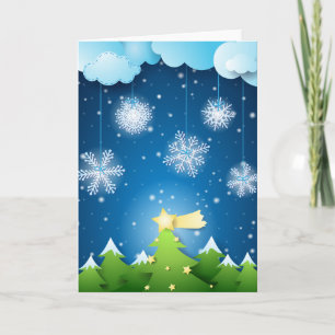 Cartão De Festividades Véspera de Natal, carta