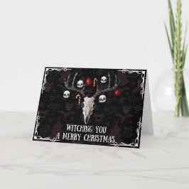 Cartão De Festividades Vestindo Um Feliz Natal