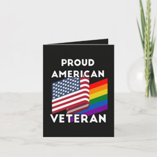 Cartão De Festividades Veteranos Lgbt - Bandeira Americana