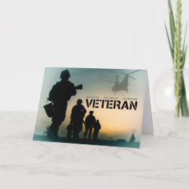 Cartão De Festividades Veteranos Soldados do Dia Arrumadores Guerreiros