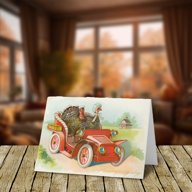 Cartão De Festividades Viagem de Ação de Graças (Criador carregado)