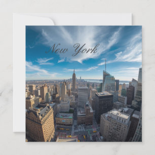 Cartão De Festividades Viagem Panorâmica pela Cidade de Nova York