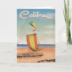 Cartão De Festividades Viagens vintage Long Beach California