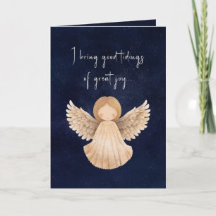 Cartão De Festividades Vias De Natal Em Aquarela De Alegria Excelente Dob