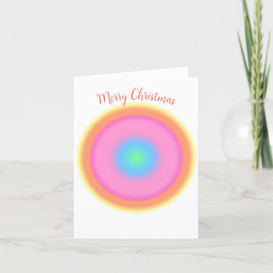 Cartão De Festividades Vibrações Positivas - Gradiente Radial Colorido Ho