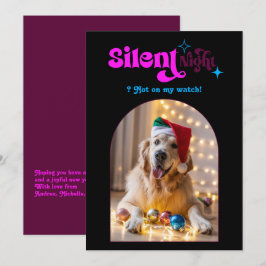 Cartão De Festividades Vibrações Retrô Divertida Foto Retrô de Natal do C