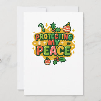 Cartão De Festividades Vibrant Christmas “Protecting My Peace” Faith