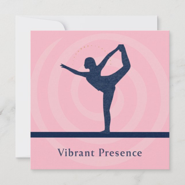 Cartão De Festividades Vibrant Presence Art Card (Frente)