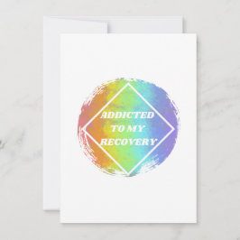 Cartão De Festividades Viciado em minha recuperação - NA