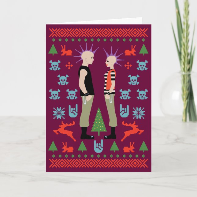 Cartão De Festividades Vicious Christmas (Frente)