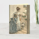 Cartão De Festividades Victorian Christmas Card - Family<br><div class="desc">Vintage Christmas card! Victorian Santa Christmas Cards. Christmas Greetings for the people you love. Easy to customize! Christmas Cards. Money Holders.</div>