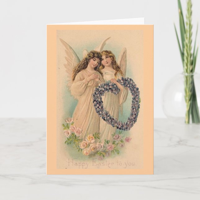 Cartão De Festividades Victorian Easter Card (Frente)