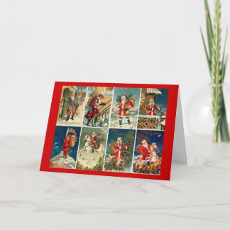 Cartão De Festividades Victorian Santa