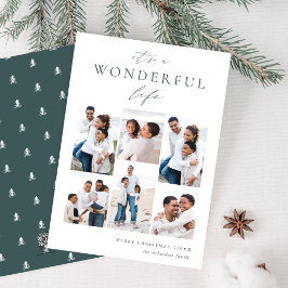 Cartão De Festividades Vida Maravilhosa | 6 Colagem de Fotografias