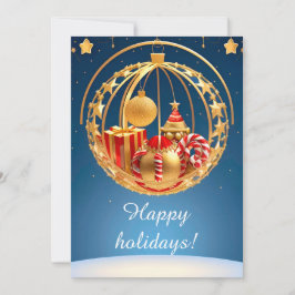 Cartão De Festividades Vídeo de Natal Festivo com presentes