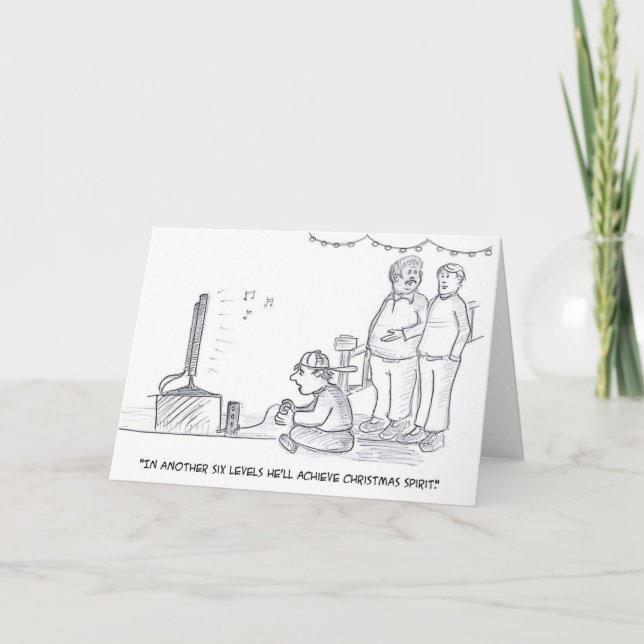 Cartão De Festividades Video Xmas Spirit (Frente)