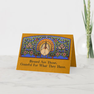 Cartão De Festividades Vidro Estido (Cartão Personalizado De Ação De Graç