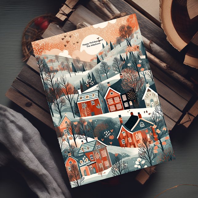 Cartão De Festividades Vila Cozy de Woodland (Criador carregado)