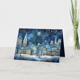 Cartão De Festividades Vila de Natal