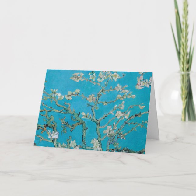 Cartão De Festividades Vincent Van Gogh - Branches with Almond Blossom, (Frente)