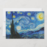 Cartão De Festividades Vincent Van Gogh é a Noite Estrelada<br><div class="desc">Mergulhe na beleza hipnotizante da Noite Estrelada de Vincent Van Gogh com esta impressão de arte reprodutiva de alta qualidade. Possuir uma história artística e deixar o brilhantismo da obra-prima de Van Gogh iluminar os seus arredores.</div>