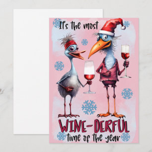 Cartão De Festividades Vinho Derful