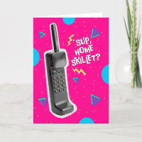 Vintage 90s - Telefone sem fio no tema Humorous 90