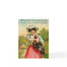 Vintage Ação de Graças Saudação