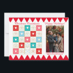 Cartão De Festividades Vintage Advanced Calendar Foto de Natal<br><div class="desc">Este calendário de adversários são as formas mais bonitas de passar os dias até o Natal.</div>