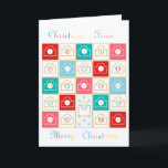 Cartão De Festividades Vintage Advent Calendar Personalize<br><div class="desc">This advent calendar are the cutest ways to pass the days until Christmas.</div>