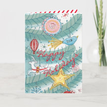 Vintage Árvore de Natal Moderna e Ornamentos