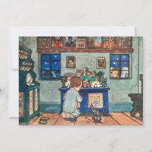 Vintage Boy tocando com pintura de brinquedos de N