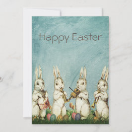 Cartão De Festividades Vintage Bunny Páscoa