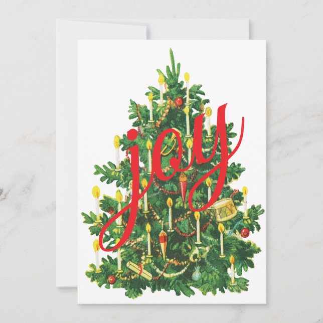 Cartão De Festividades Vintage Christmas (Frente)