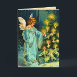 Cartão De Festividades Vintage Christmas Card<br><div class="desc">Vintage Christmas cards for the people you love. Easy to customize! Each old world postcard is lovingly restored for best print quality.</div>