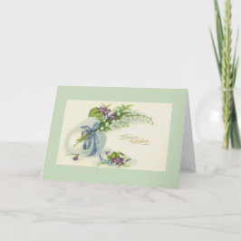 Cartão De Festividades Vintage Croata Sretan Uskrs - Páscoa