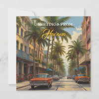 Vintage Cuba Viagem - Saudações De Havana