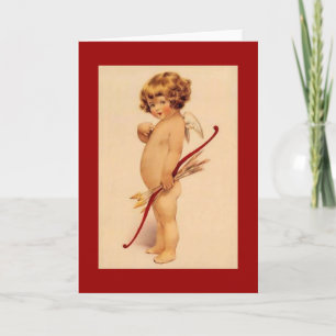 Cartão De Festividades Vintage Cupid Card