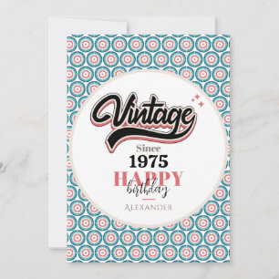 Cartão De Festividades Vintage desde - 1975