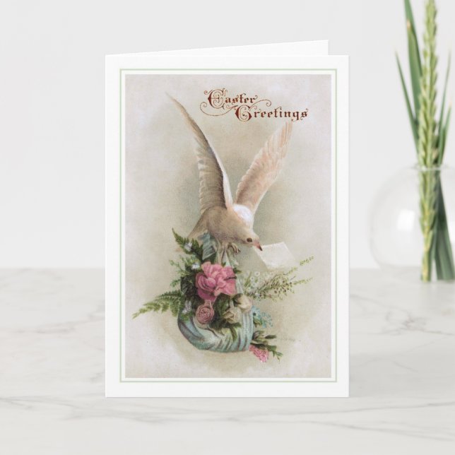 Cartão De Festividades Vintage Easter (Frente)