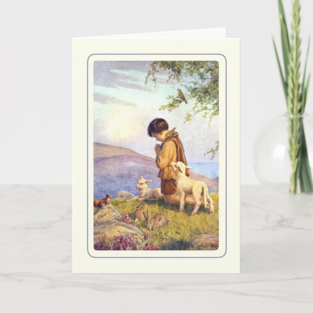 Cartão De Festividades Vintage Easter (Frente)