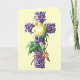 Cartão De Festividades Vintage Easter Blessings Card - Religious
