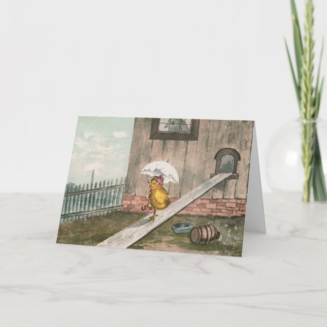 CARTÃO DE FESTIVIDADES VINTAGE EASTER CARD (Frente)