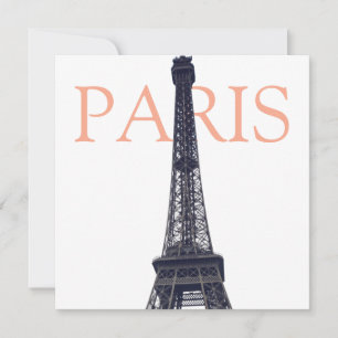 Cartão De Festividades Vintage Eiffel Tower Paris Europa - Viagem