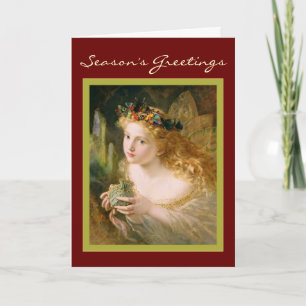 Cartão De Festividades Vintage Fairy Christmas