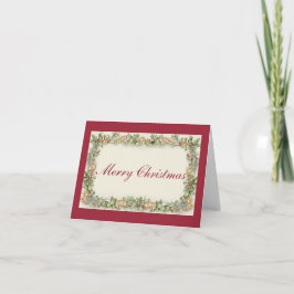 Cartão De Festividades Vintage Felry Christmas